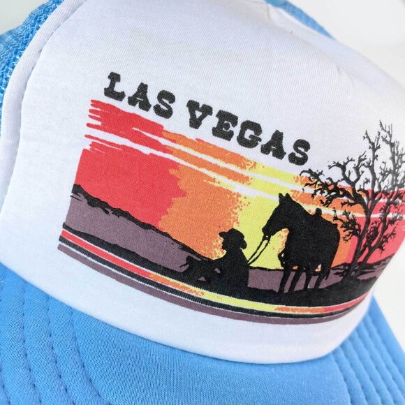 ⚡️SOLD⚡️ deadstock NWT 80s las vegas trucker hat - Picture 2 of 5